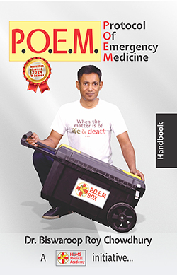 Cover image of P.O.E.M book in english by dr biswaroop