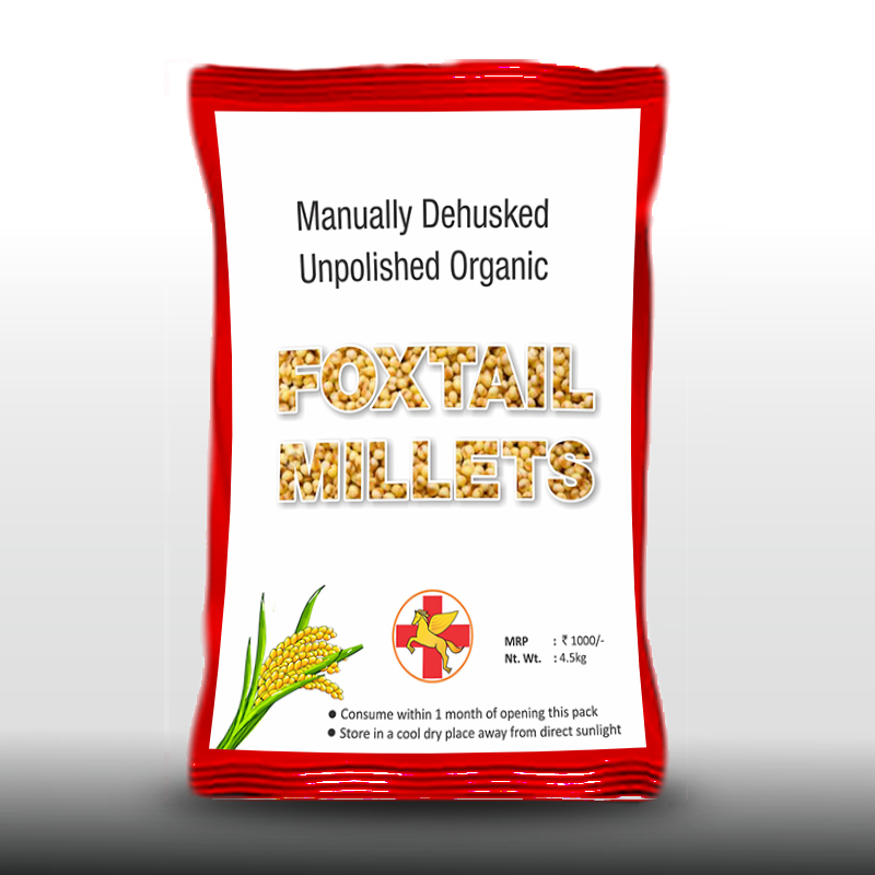 Manually Dehusked Unpolished Organic Foxtail Millets