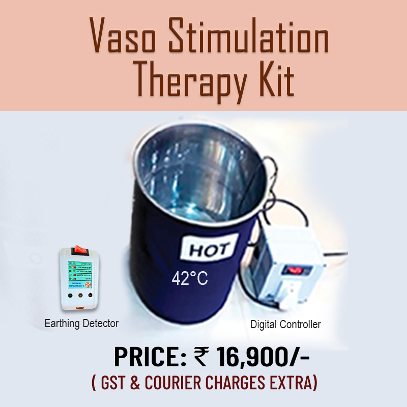 Vaso-Stimulation Therapy Kit with Electric Panel and Dr BRC Earthing Detector