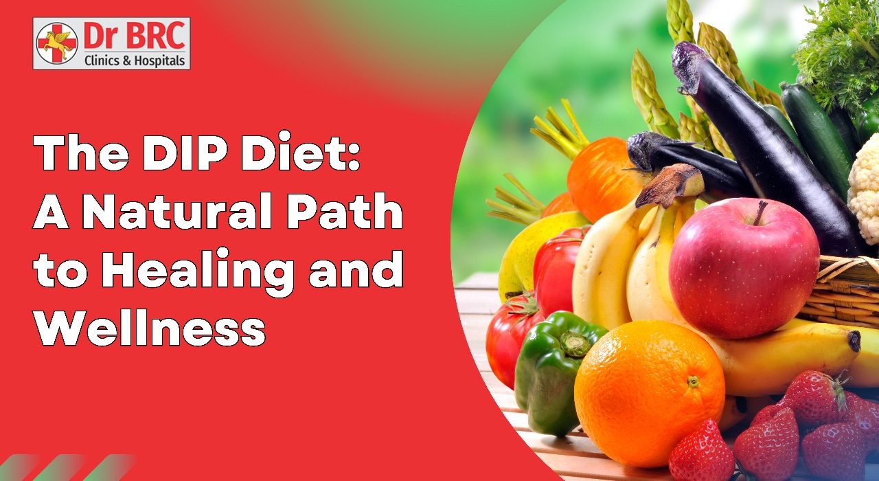 Fresh fruits and vegetables representing the DIP Diet — a natural approach to healing and wellness by Dr Biswaroop Roy Chowdhury at Dr BRC Clinics and Hospitals.
